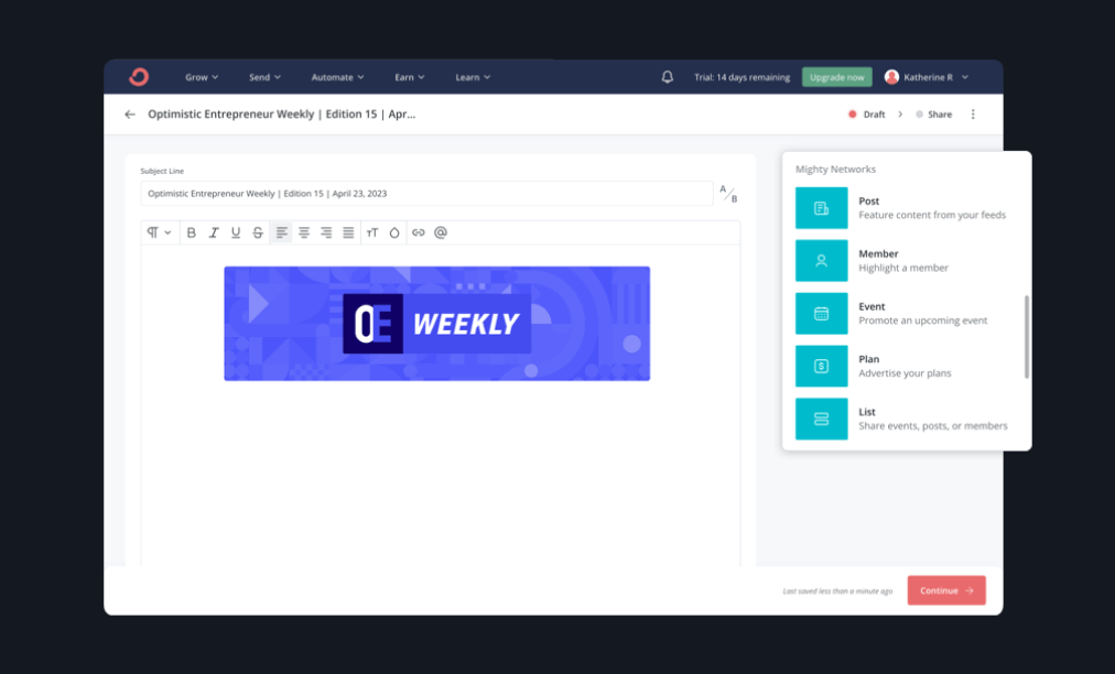 Pro Homepage - convertkit
