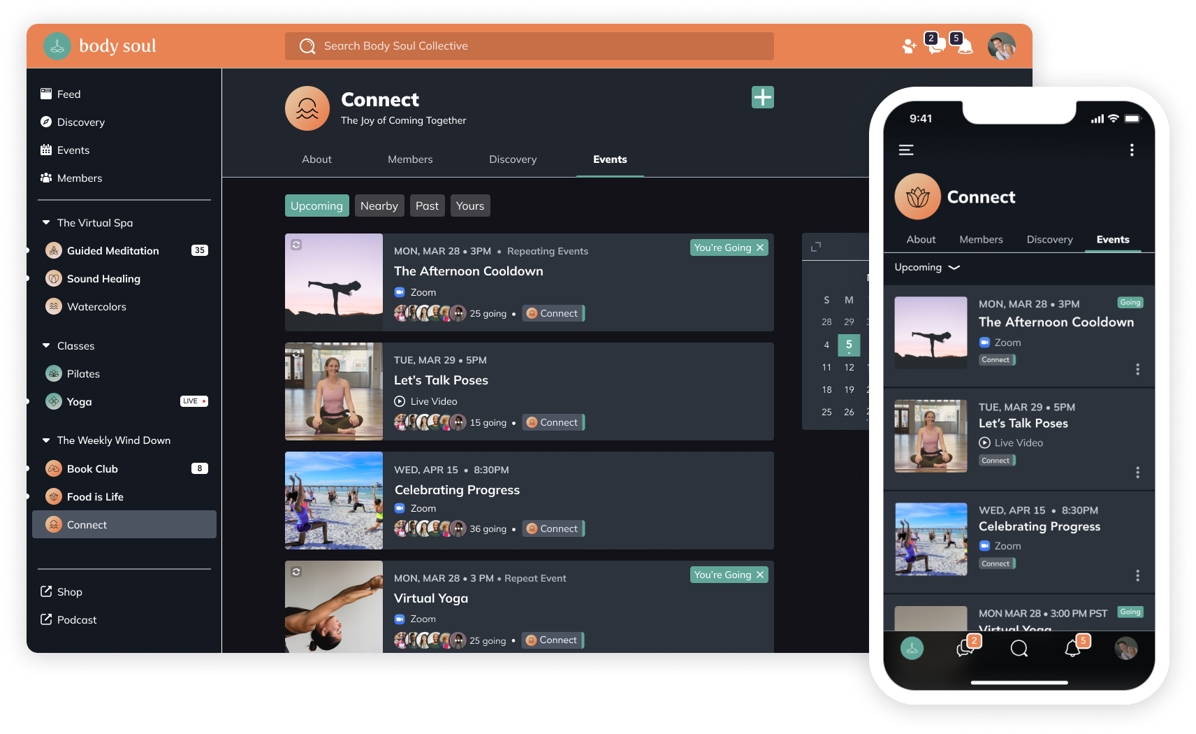 Mighty Networks - Graphics - Event Series -Body Soul Collective