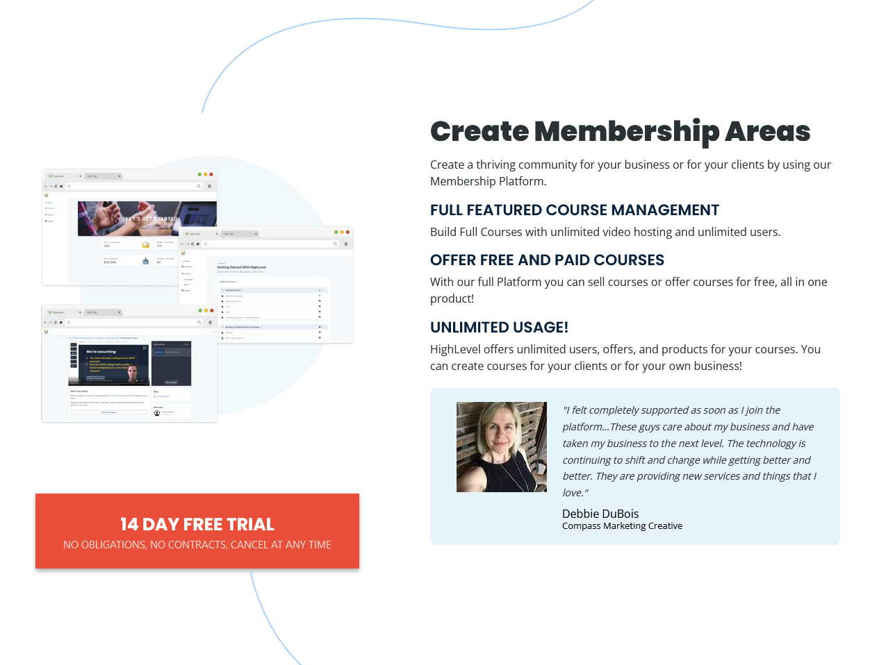 highlevel community and courses