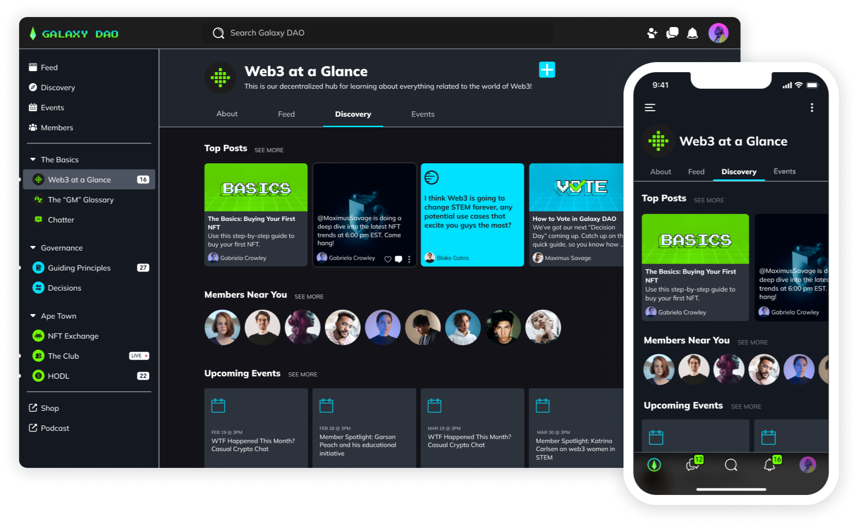 Mighty Networks - Graphics - Discover