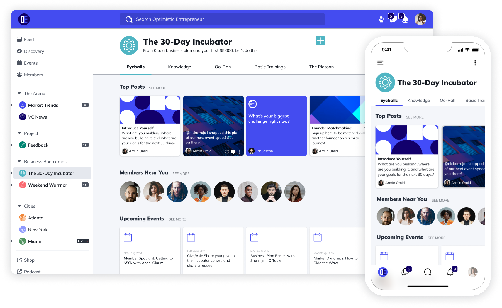 Mighty Networks - Graphics - Incubator