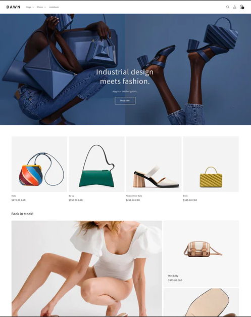 Shopify Dawn Template